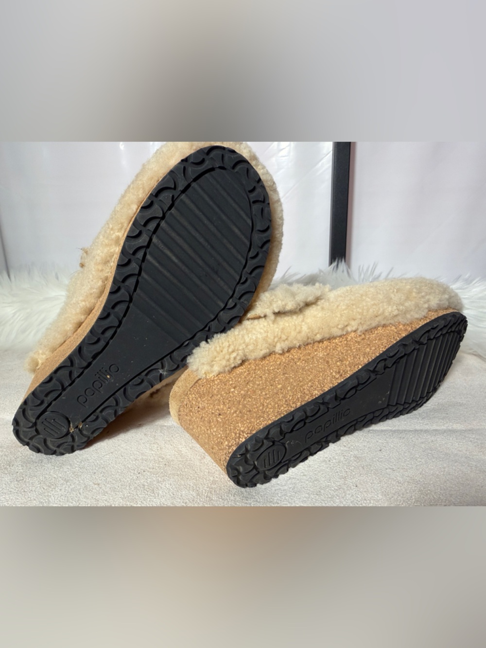 Papillio Women's Shearling Slip-On Clog - Cream - Picture 6 of 11